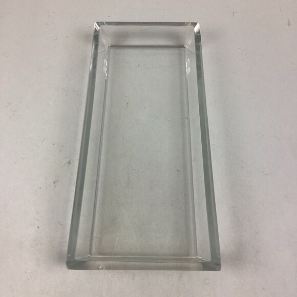 Clear Glass Appetizer Serving Rectangular Dish - Picture 1 of 5